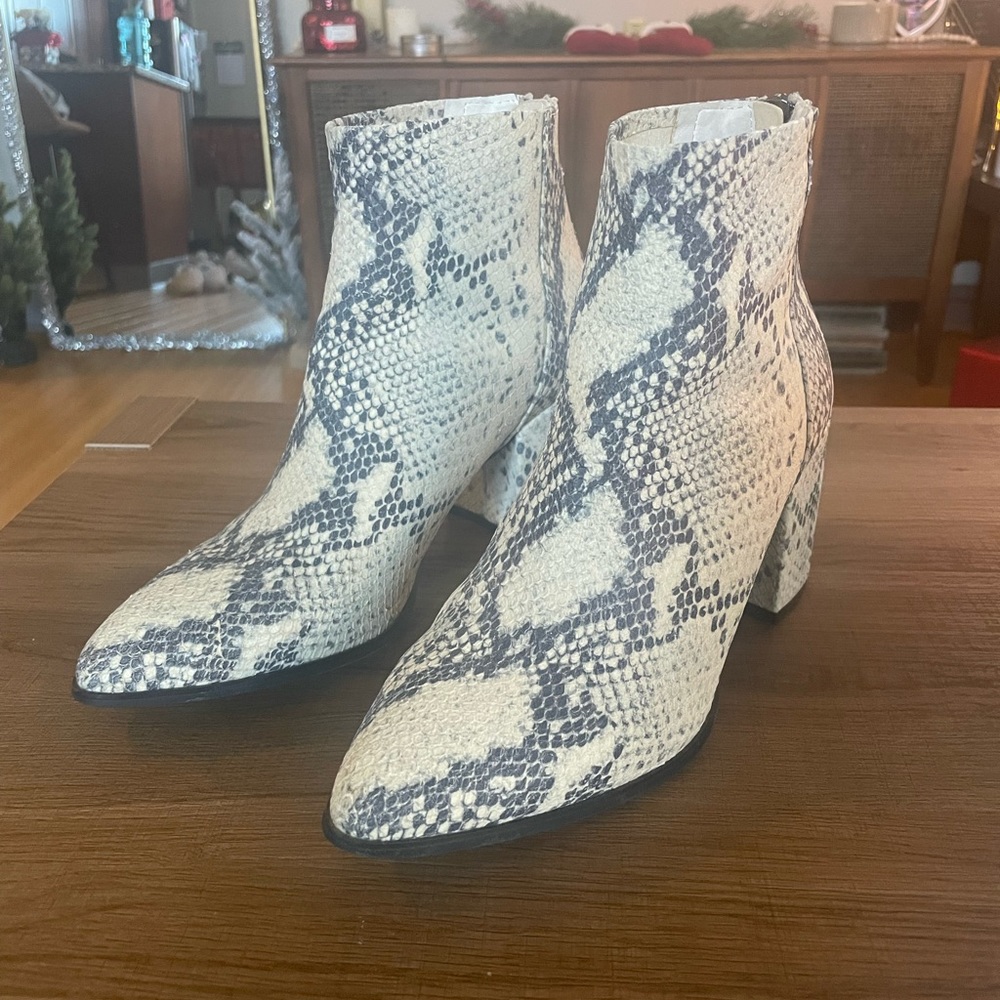 Steve Madden Snake Skin Bootie